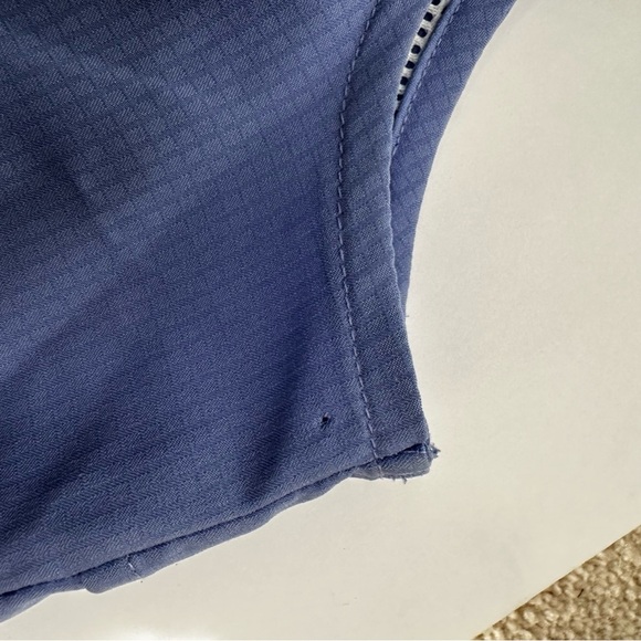 Columbia PFG Sleeveless Fishing Shirt Women’s Size XL Blue Vented Button Front - Picture 12 of 13